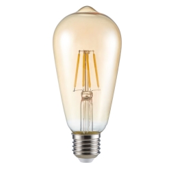 Żarówka LED E27 Edison retro 4W ST64 złota